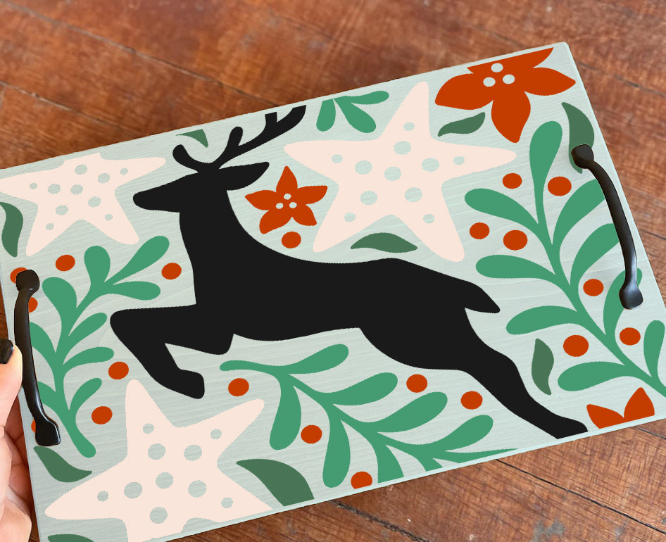 12x18 Deer and Starfish Pattern
