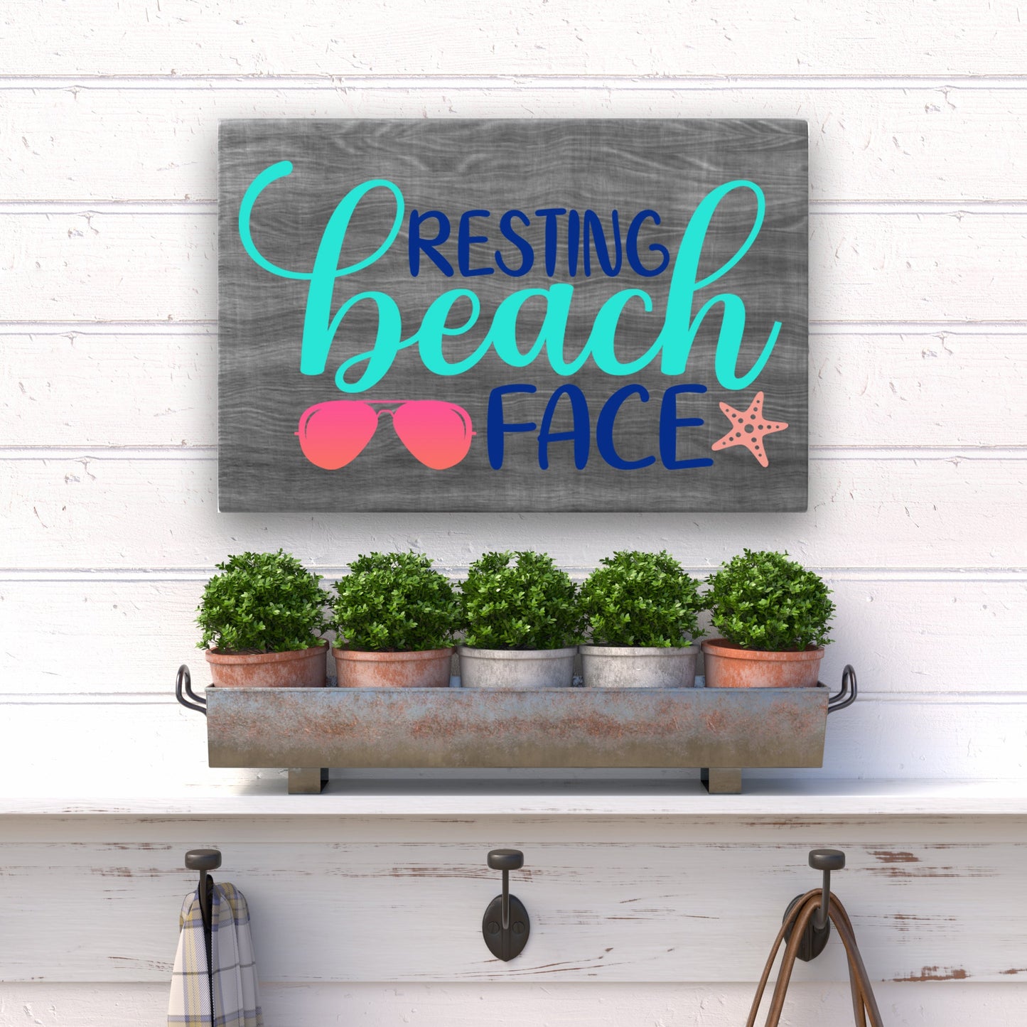 12x18 Resting Beach Face