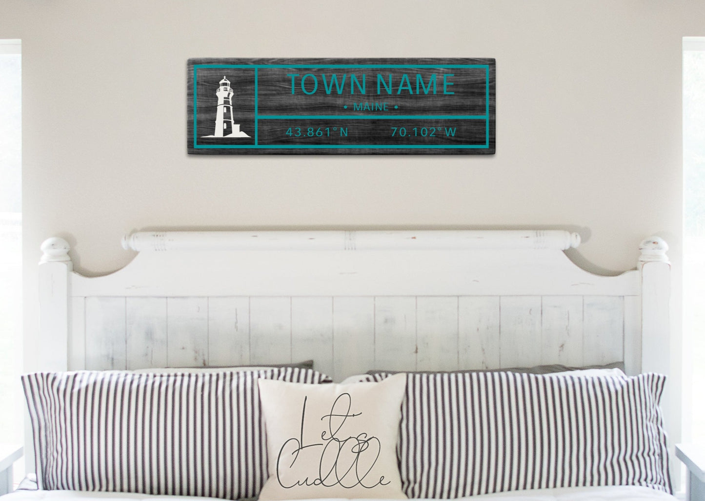 8x24 Town or Beach w/ Lighthouse