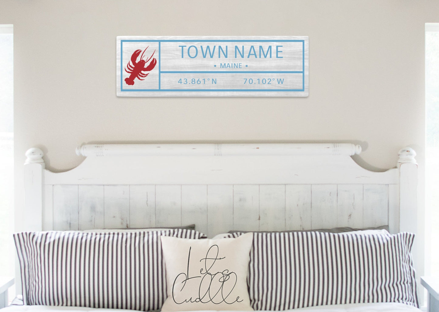 8x24 Town or Beach w/ Lobster