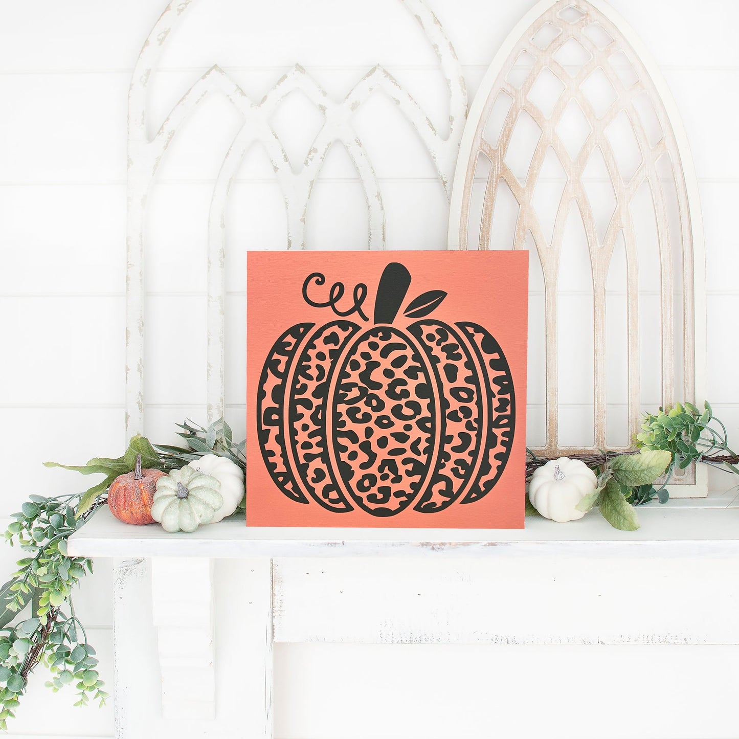 10x10 Animal Print Pumpkin