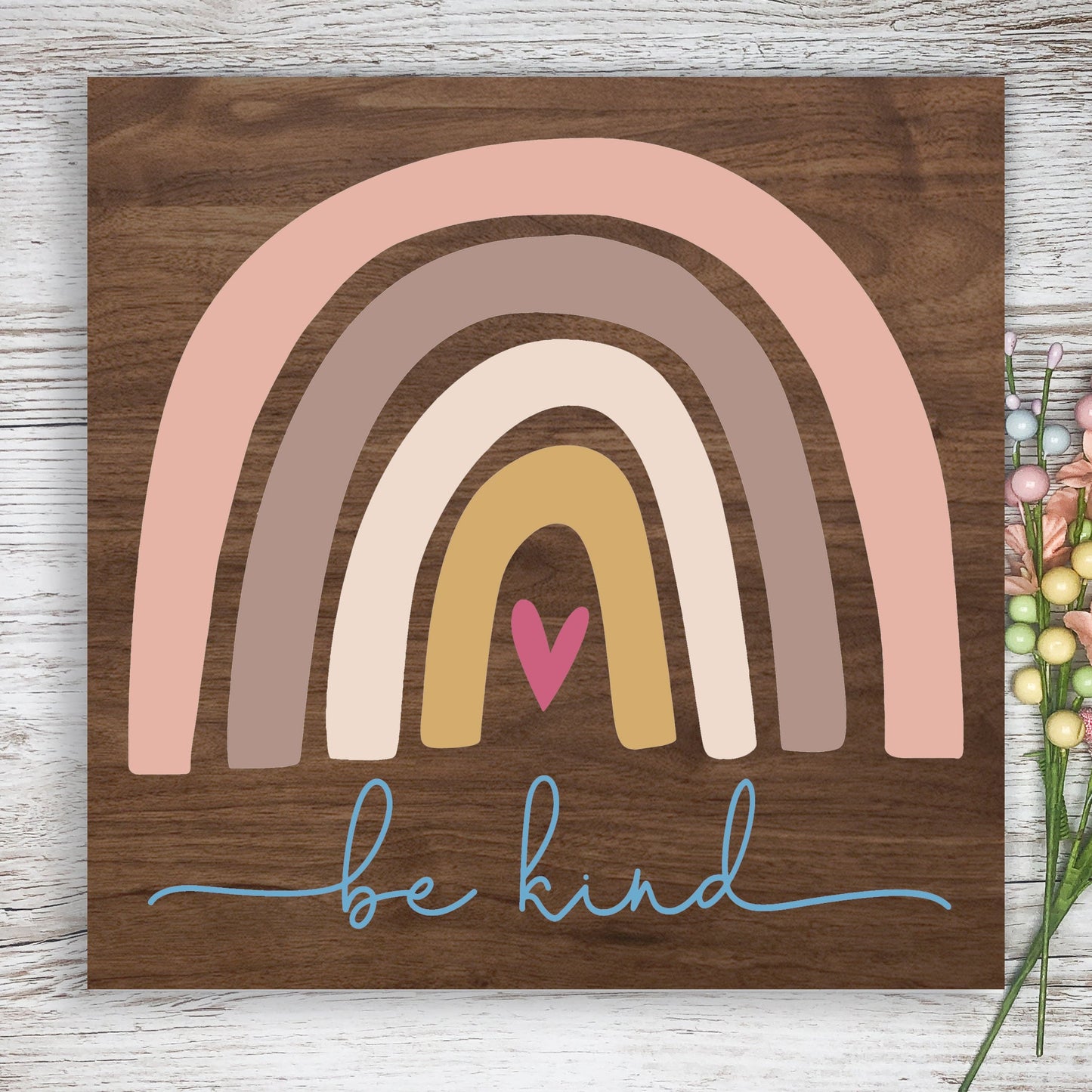 Be Kind Rainbow Square