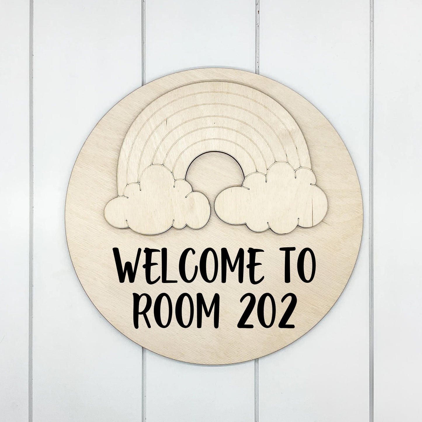 3D Rainbow w/ Welcome to Room Number