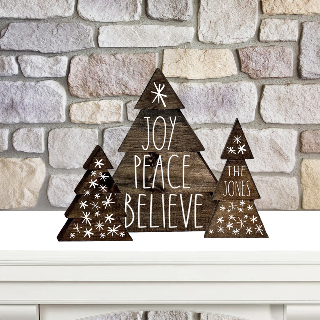 Joy Peace Believe Set