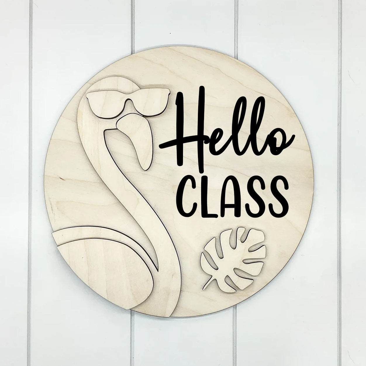 3D Flamingo w/ Hello Class