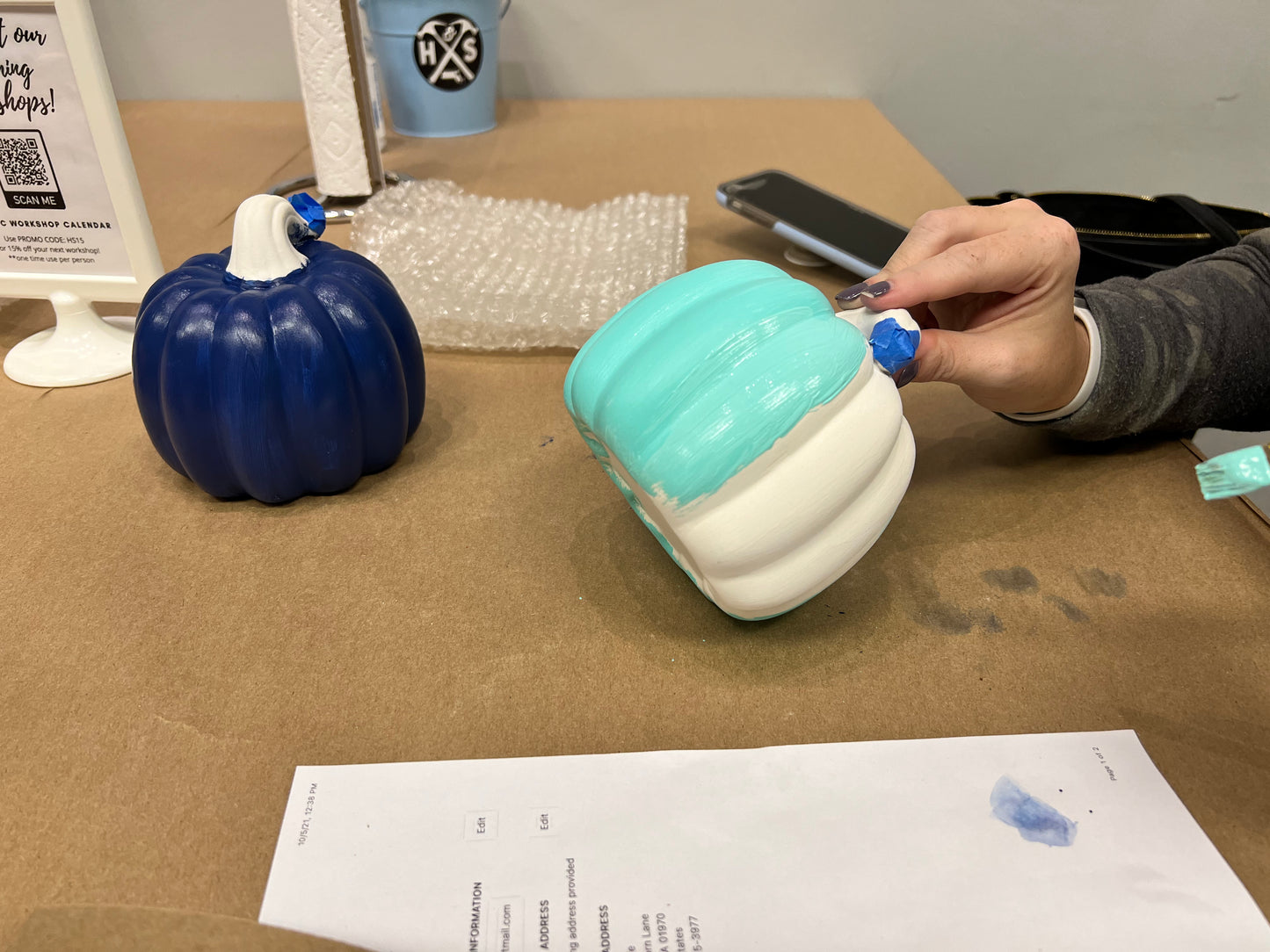 9/17/2025 - Wednesday (6:00pm) Fall Florals Ceramic Workshop - TEEN/TWEEN FRIENDLY!