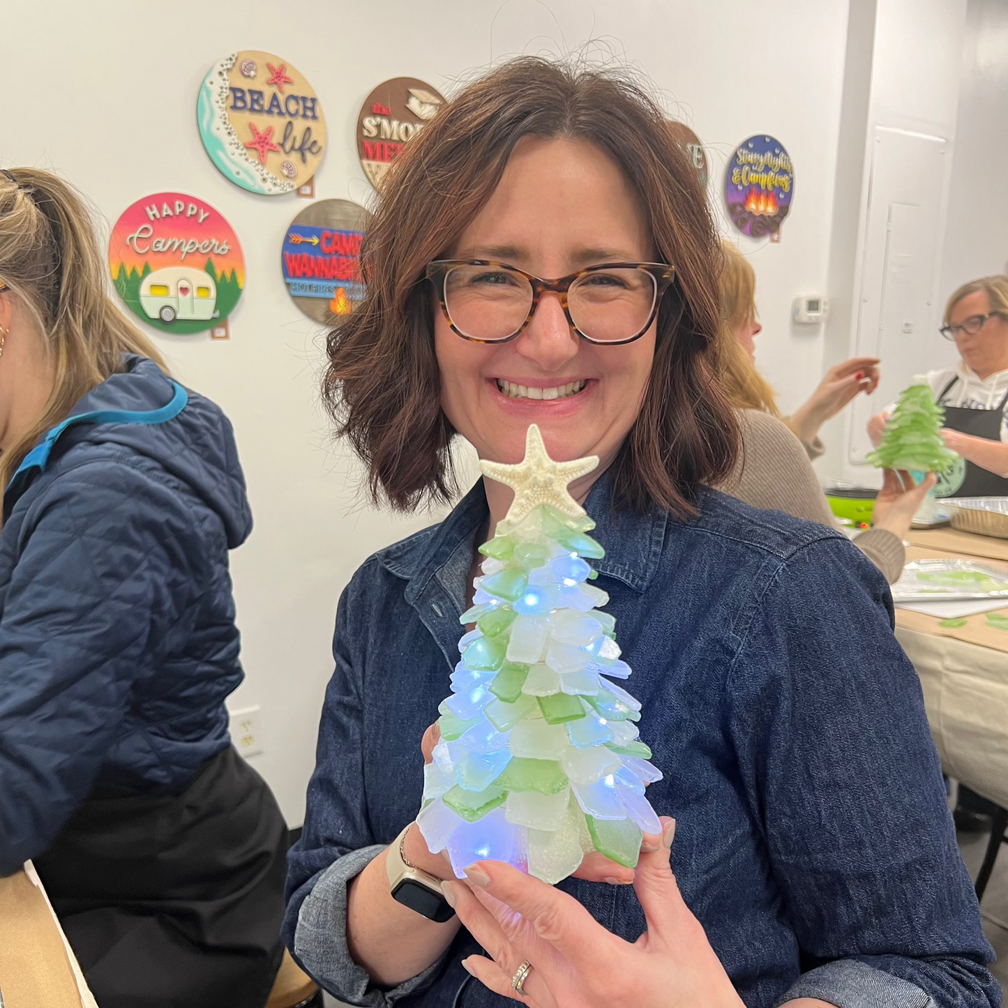 6/11/2025 - Wednesday (6:30pm) Faux Sea Glass Trees