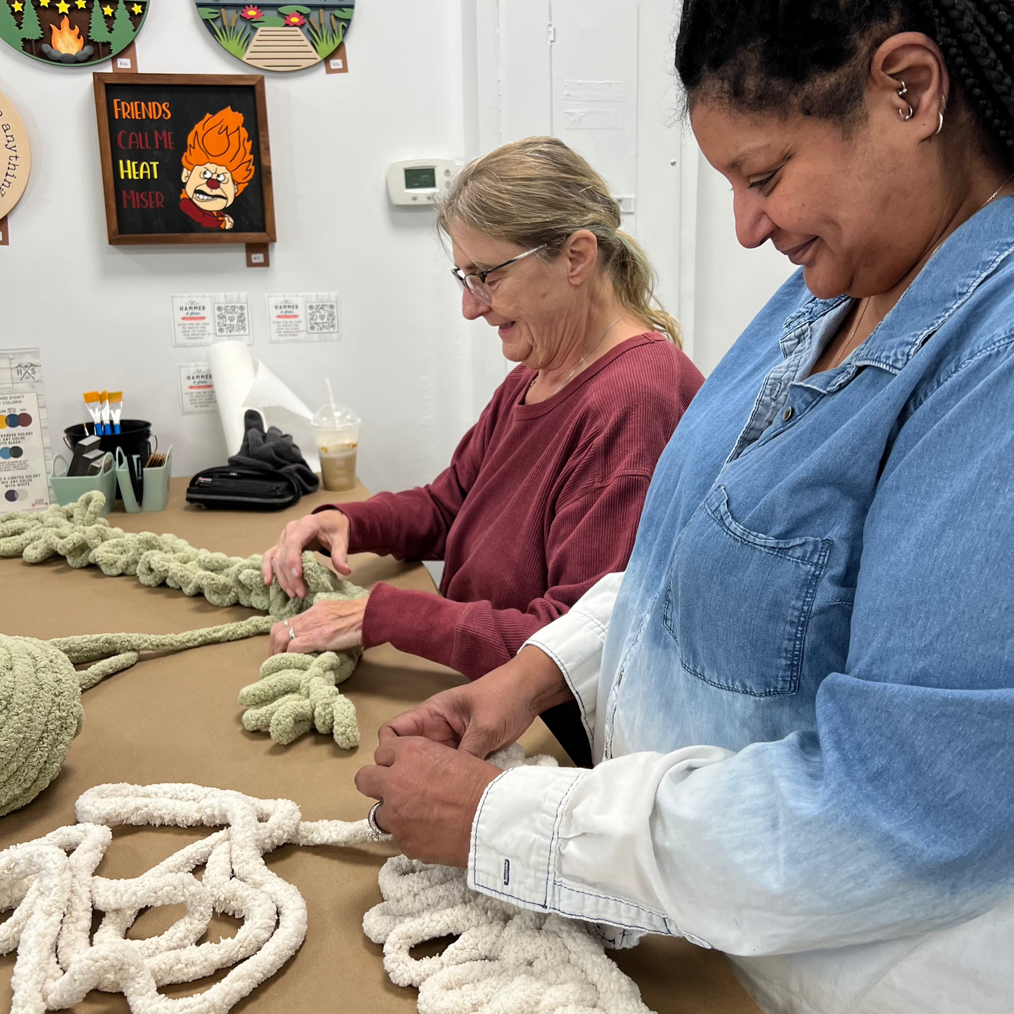 11/9/2025 - Sunday (11am) Cozy Knit Blankets Workshop - TEEN FRIENDLY