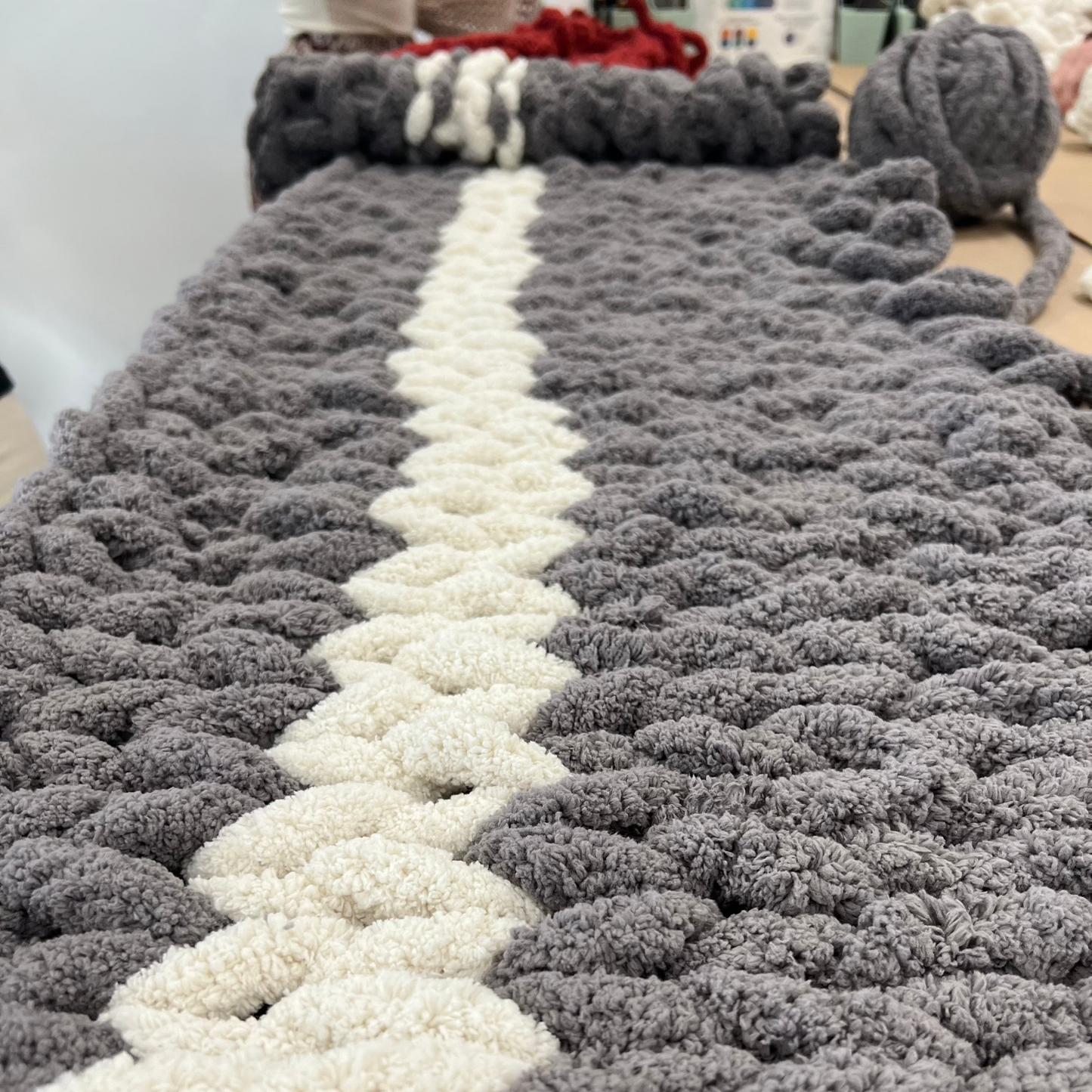 11/9/2025 - Sunday (11am) Cozy Knit Blankets Workshop - TEEN FRIENDLY