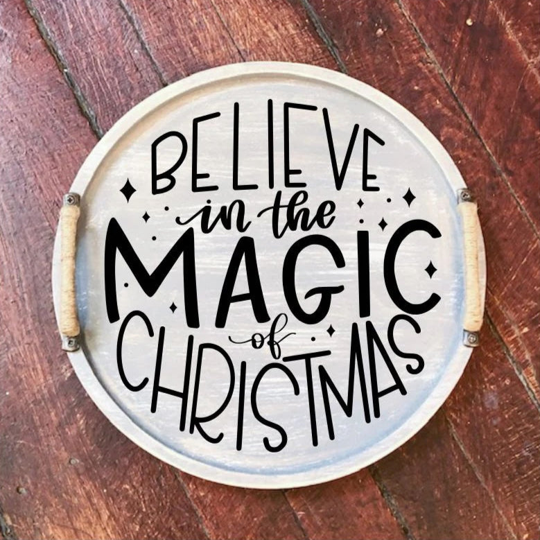 14" Round Believe in the Magic of Christmas