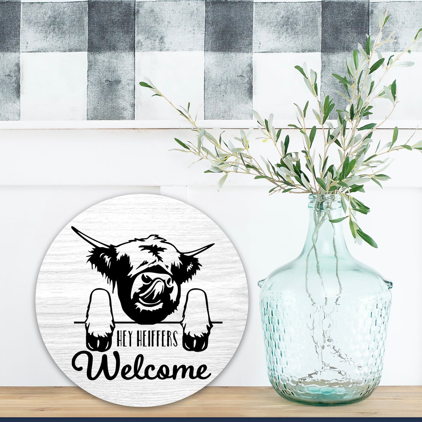 Highland Cow Hey Heifers Welcome