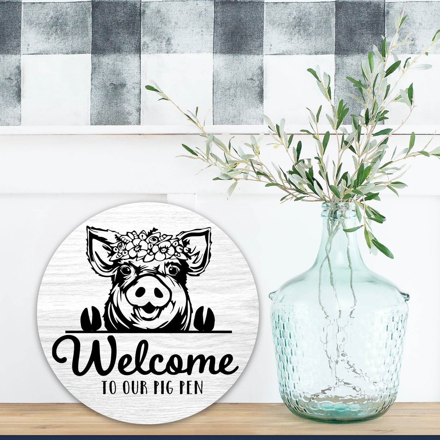 Pig Welcome To Our Pig Pen