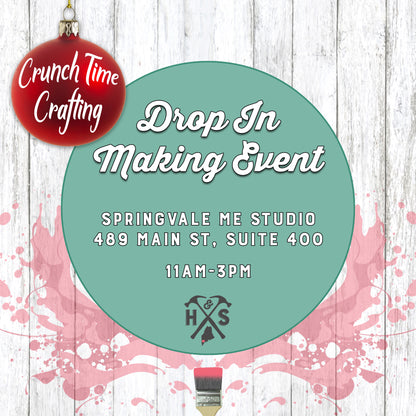 12/24/2026 - Thursday (11am-3pm) Crunch Time Crafting Drop In Event - FAMILY FRIENDLY