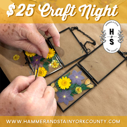 7/7/2026 - Tuesday (6pm) $25 Tuesday: Floral Frame Workshop - FAMILY FRIENDLY