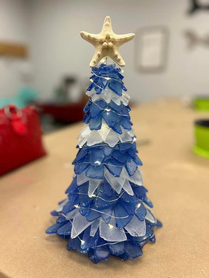 11/14/2024 - Thursday (6-8pm) Sea Glass Tree Workshop with NEW GRINCHMAS! @ Bell Farm Shops!