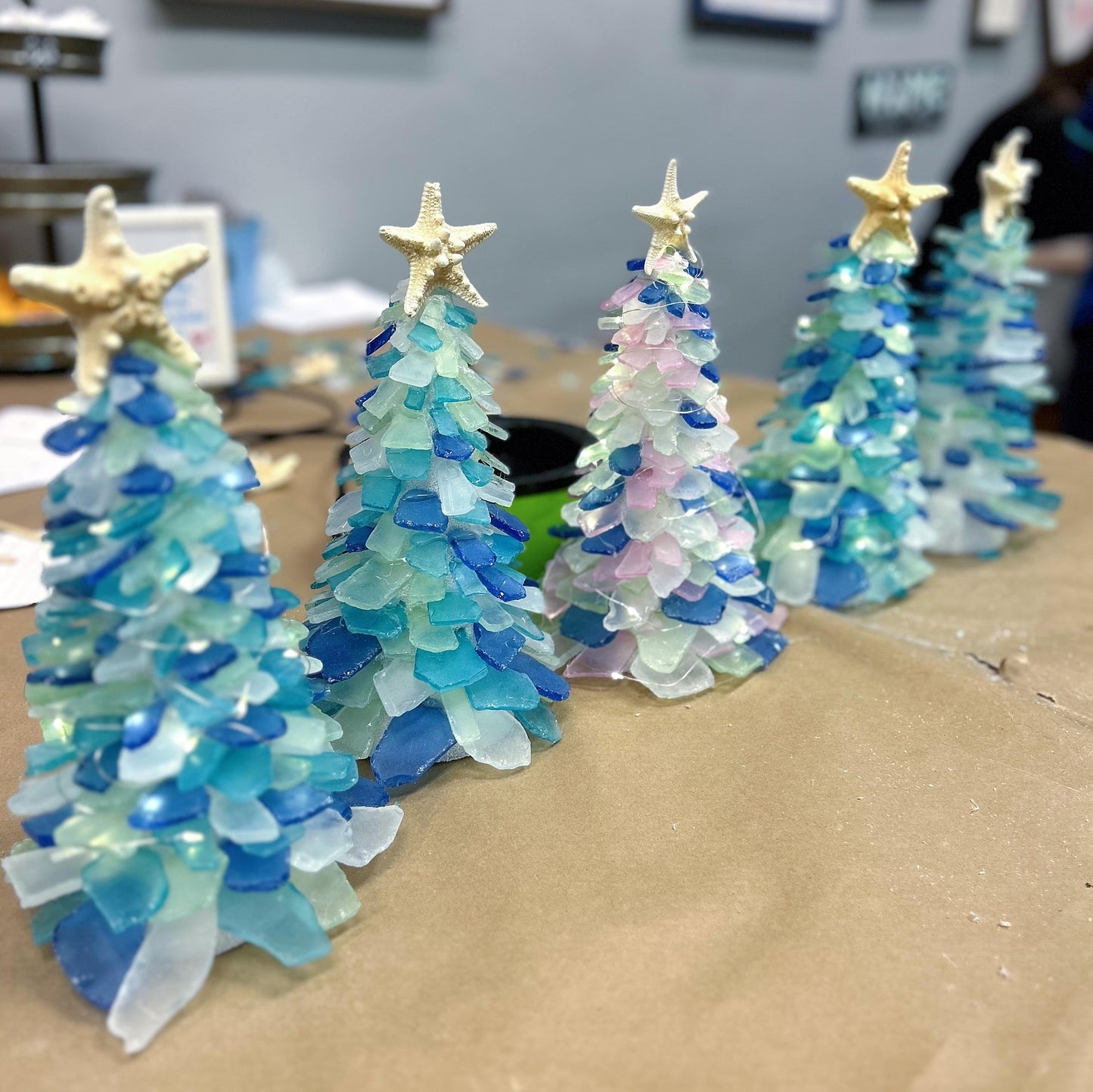 11/14/2024 - Thursday (6-8pm) Sea Glass Tree Workshop with NEW GRINCHMAS! @ Bell Farm Shops!