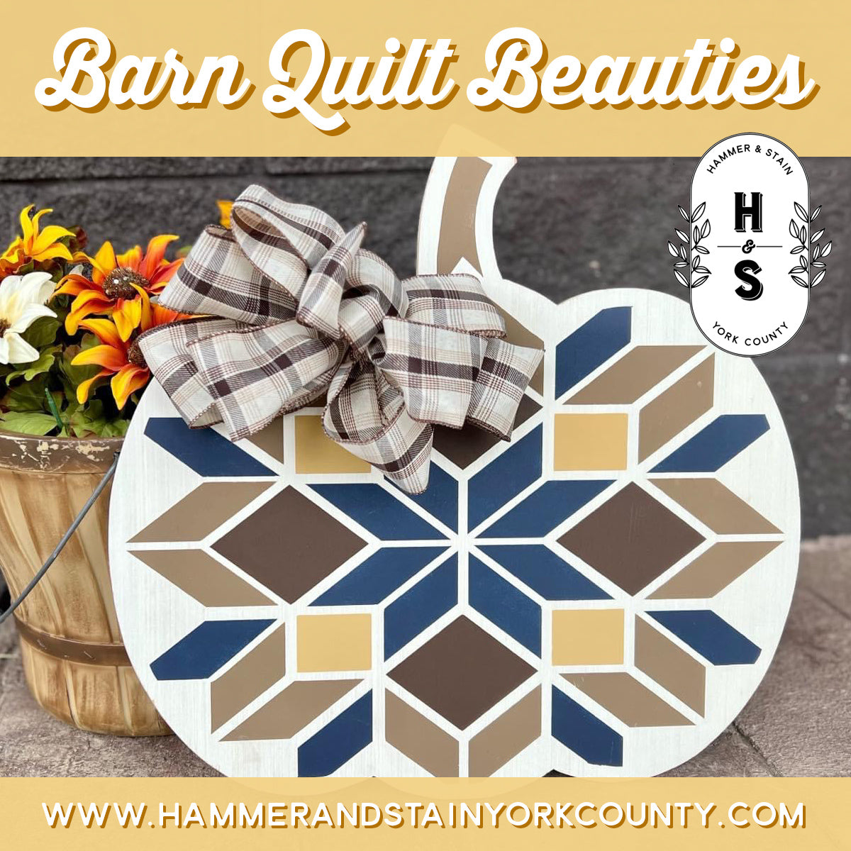 9/13/2026 - Sunday (11am) Barn Quilt Workshop - TEENS WELCOME!