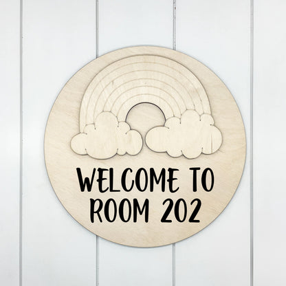 3D Rainbow w/ Welcome to Room Number