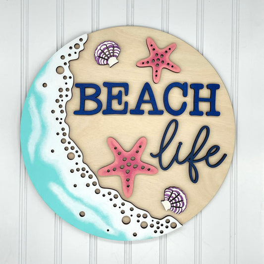 3D Beach Life 12" Round