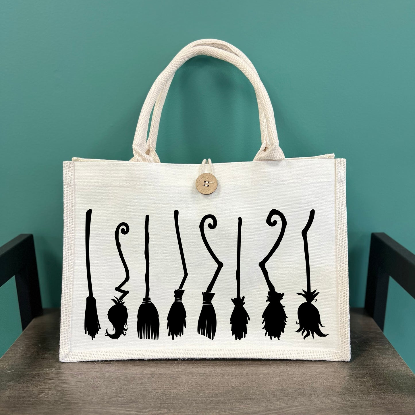 Brooms Button Tote