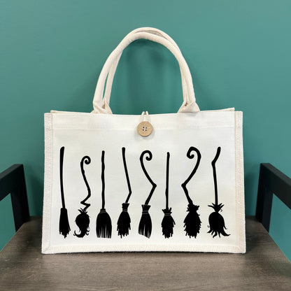 Brooms Button Tote