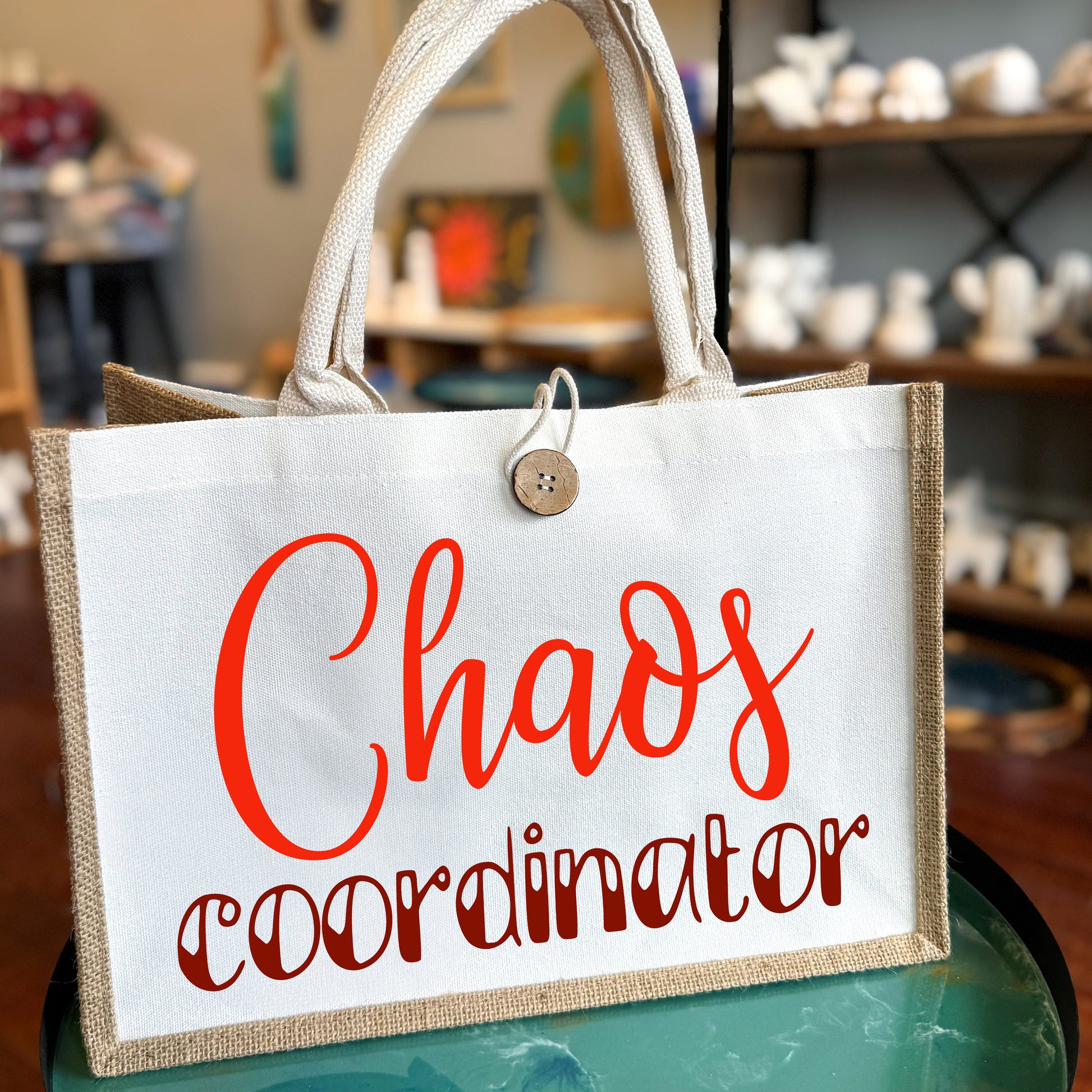 Chaos Coordinator Button Tote