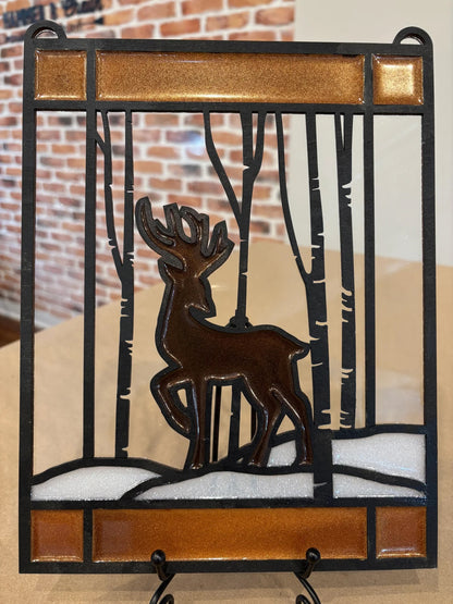 Deer in Birch Trees