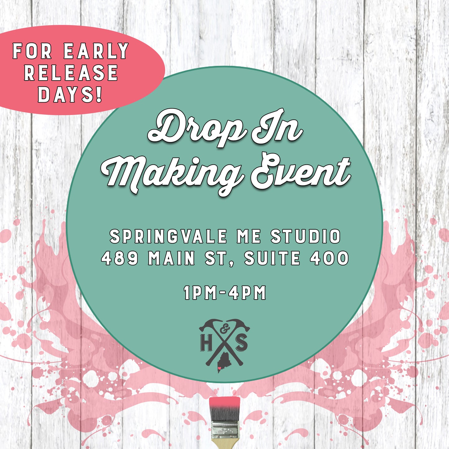 5/13/2026 - Wednesday (1pm-4pm) Early Release Day Drop In Making Event