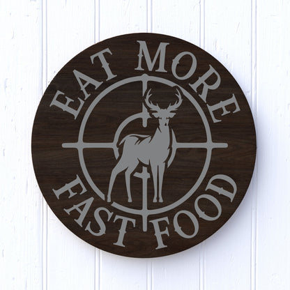 12" Round Eat More Fast Food