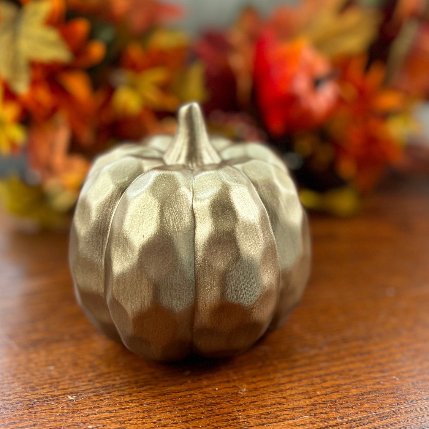 Ceramic Espresso Hammered Pumpkin