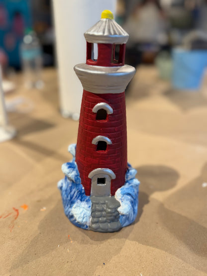 7/3/2026 - Friday (6:00pm) $40 Ladies Night: Coastal Lighthouse Lantern Workshop - TEENS WELCOME!