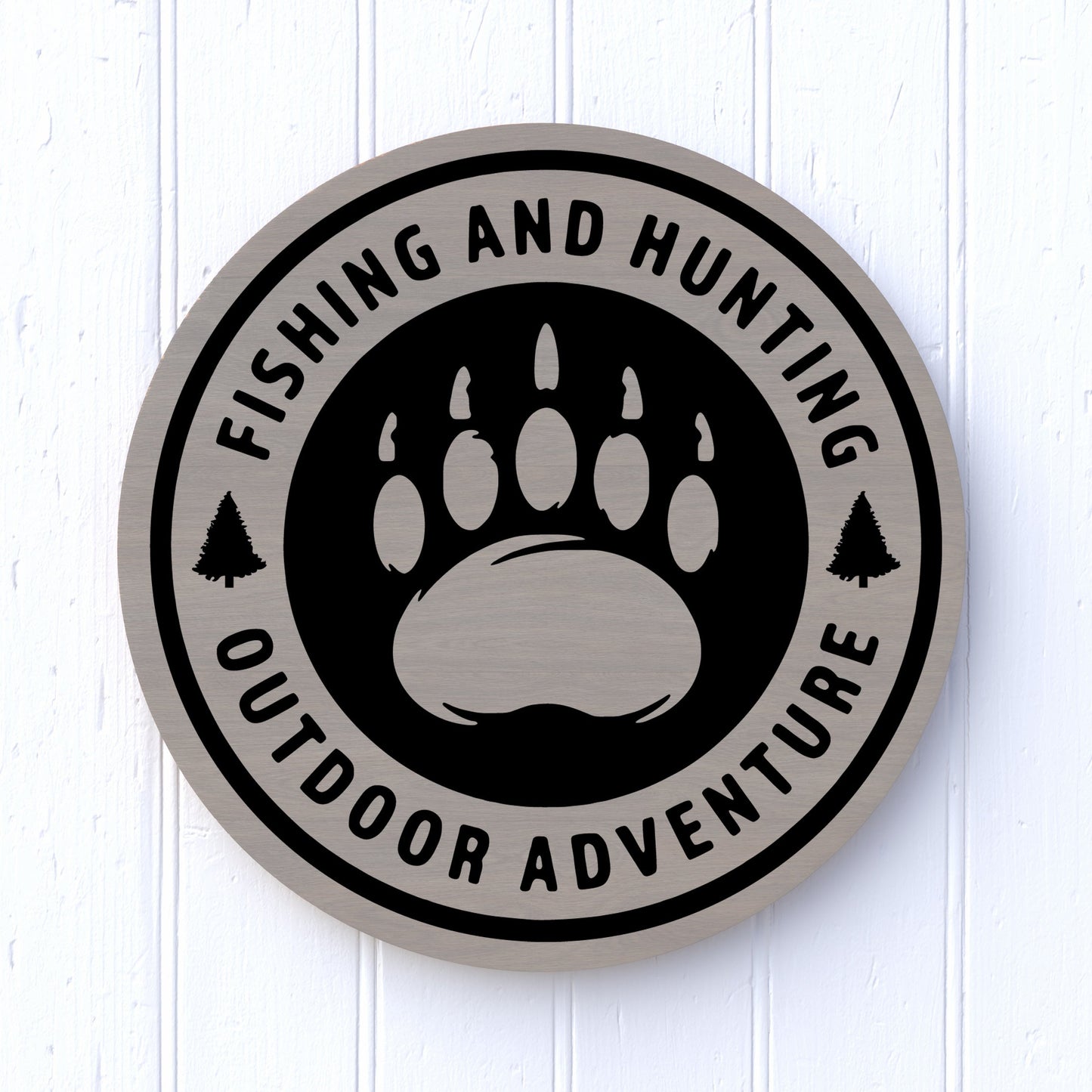 12" Round Fishing and Hunting Outdoor Adventure