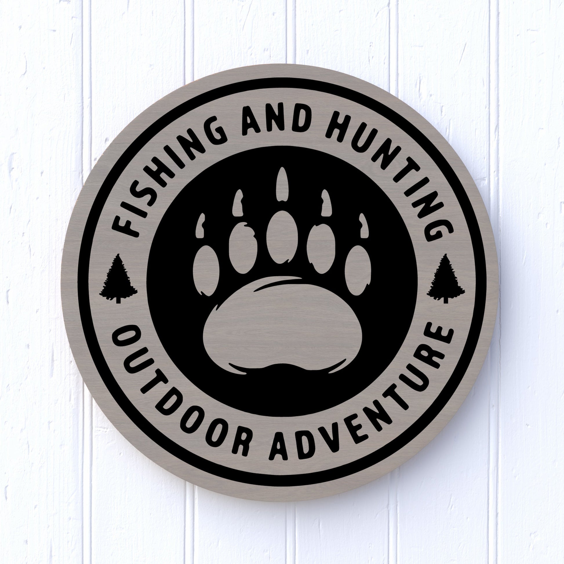 12" Round Fishing and Hunting Outdoor Adventure