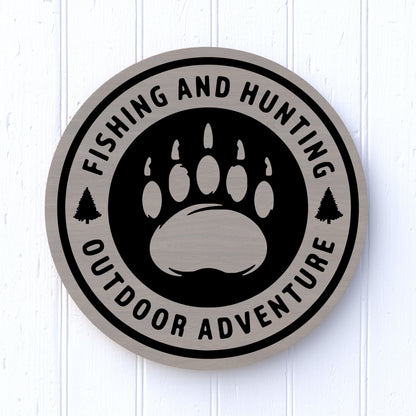 12" Round Fishing and Hunting Outdoor Adventure