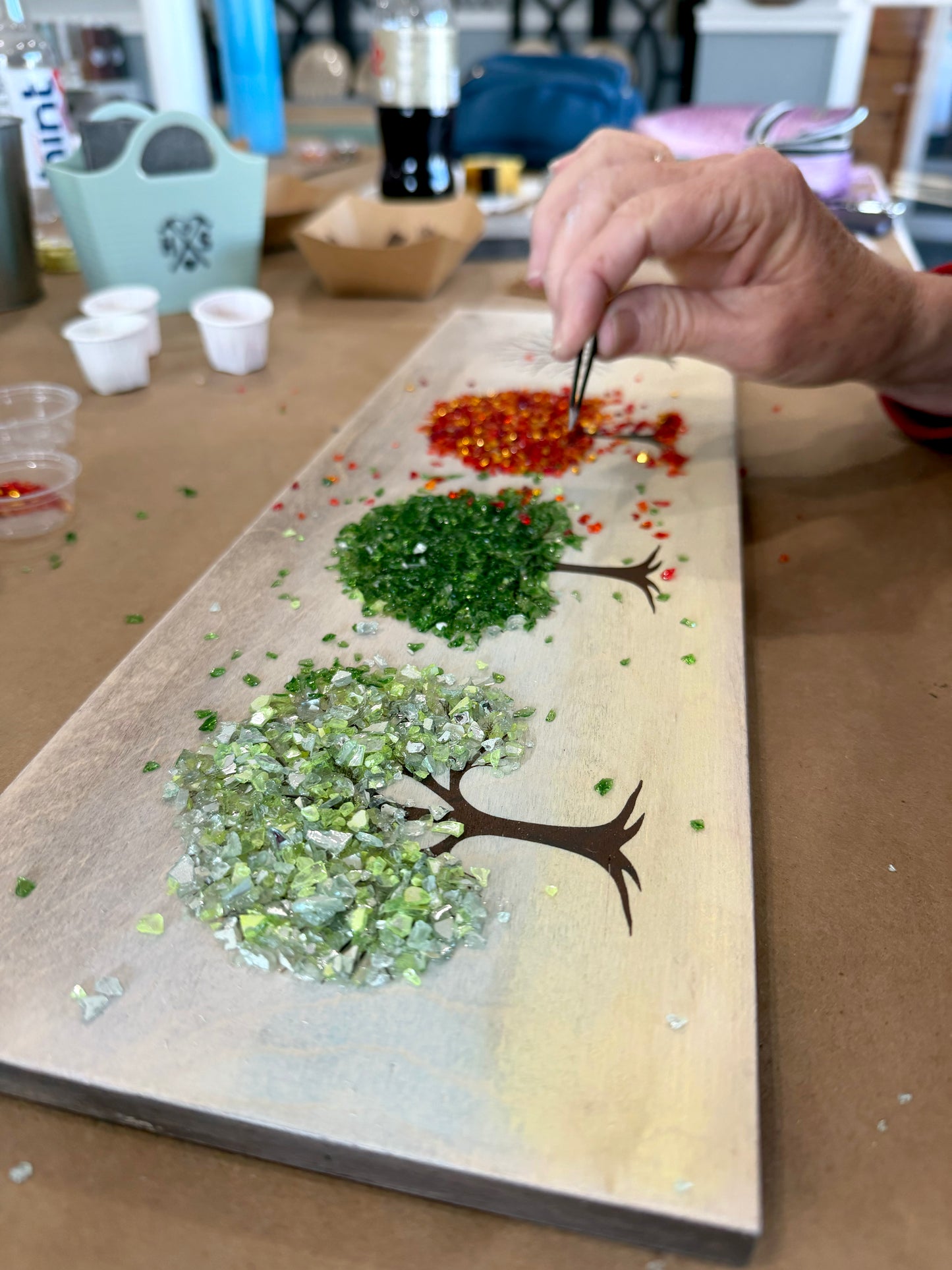 6/17/2026 - Wednesday (6pm) Crushed Glass Signs Workshop! - TEENS WELCOME!