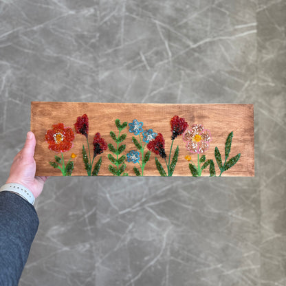 6x18 Wildflower Floral Design 2 Plank