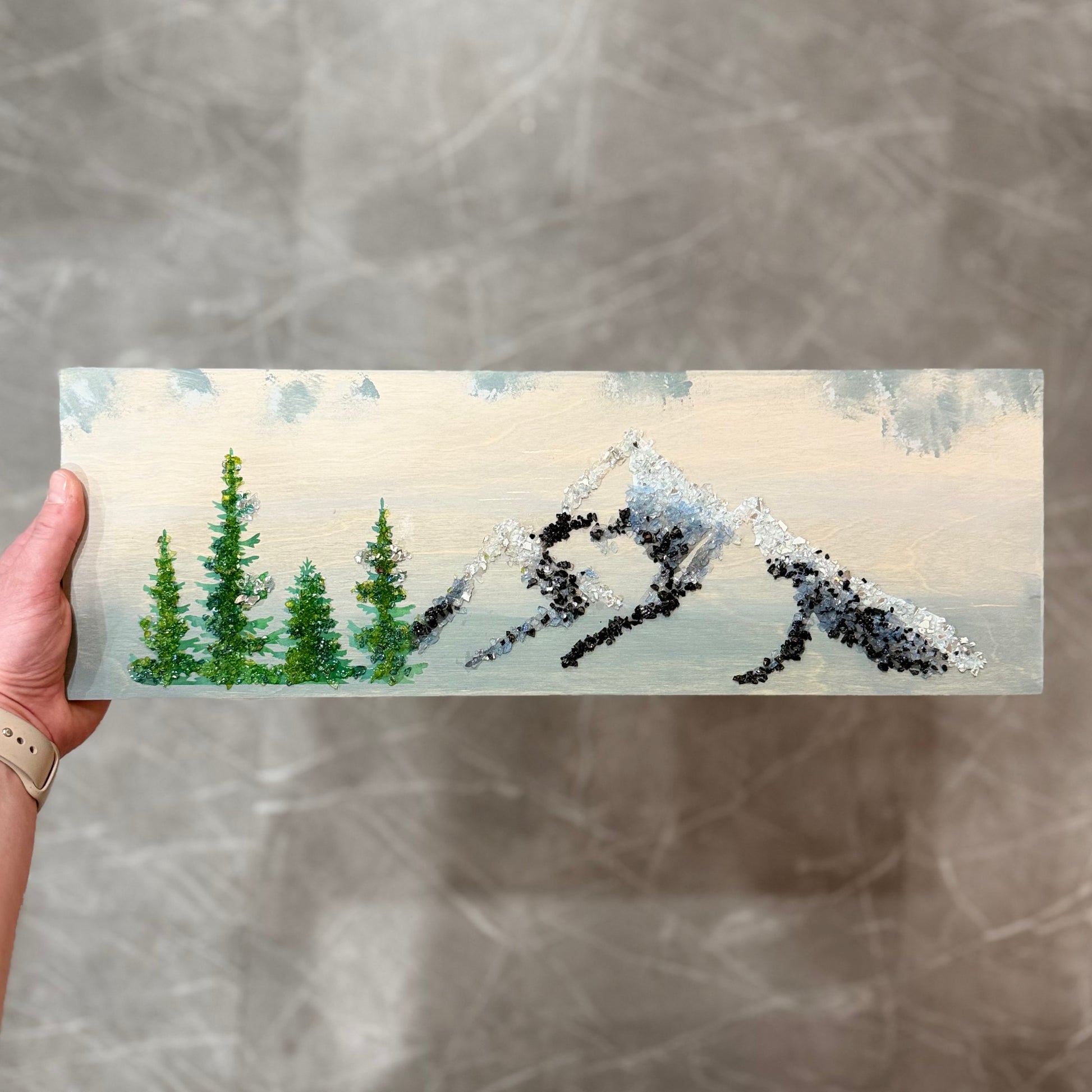 6x18 Mountain and Pines Plank
