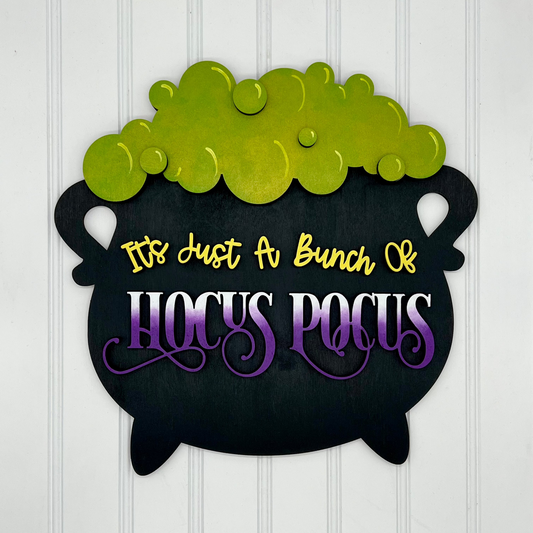 3D Just a Bunch of Hocus Pocus 12" Cauldron