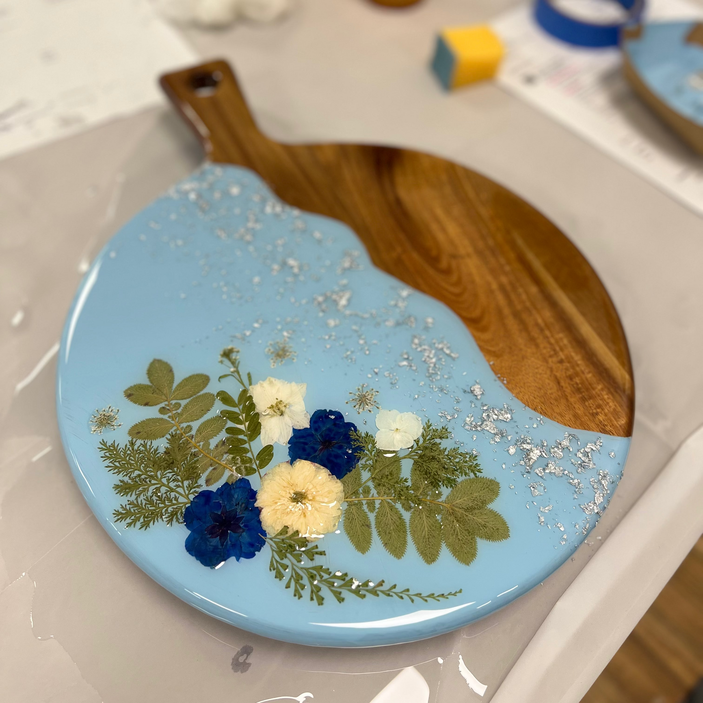 5/8/2025 - Friday (6pm) Pressed Flower Resin Workshop - TEEN FRIENDLY