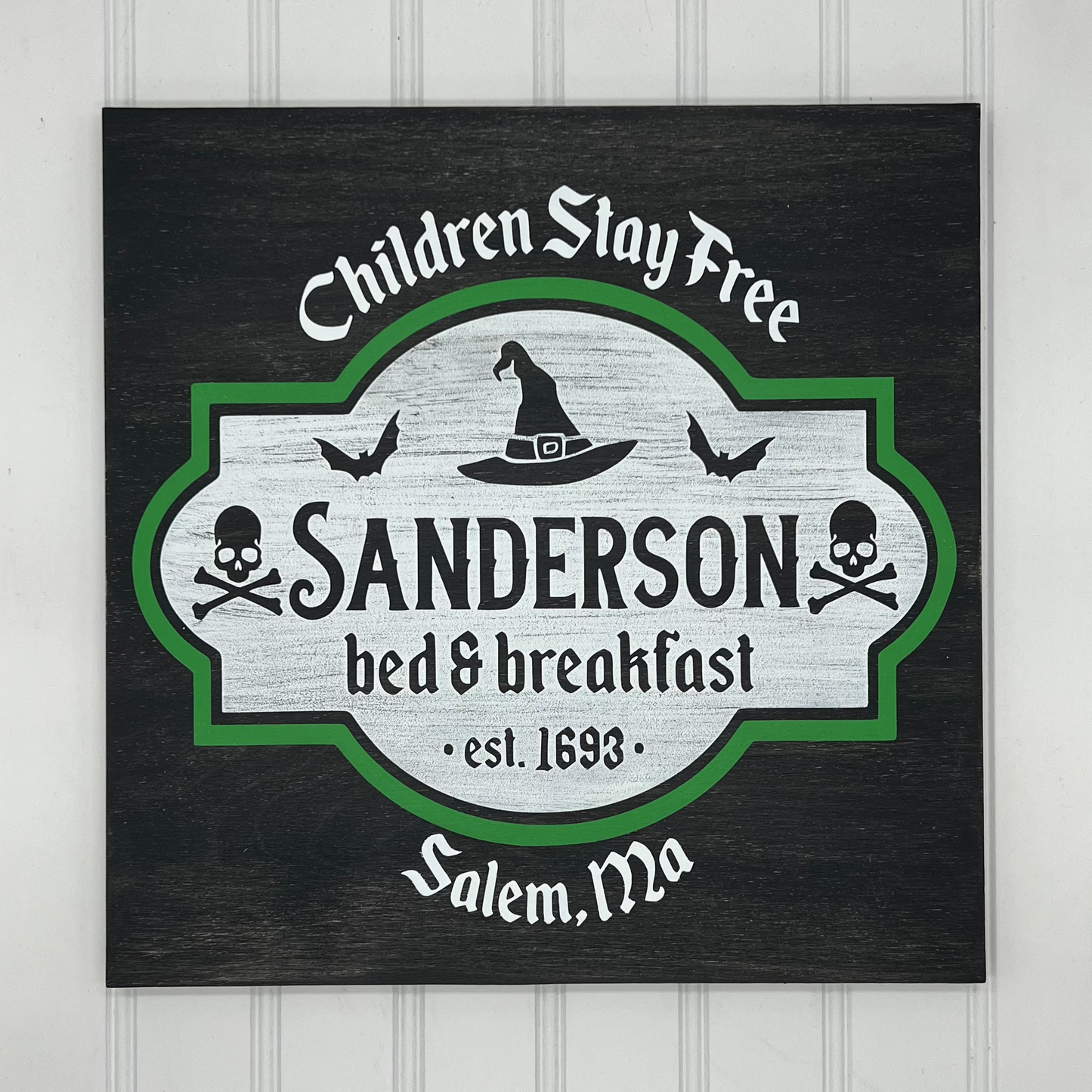 Sanderson Sisters Bed & Breakfast 12" Square