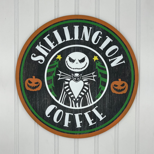 Skellington Coffee 12" Round