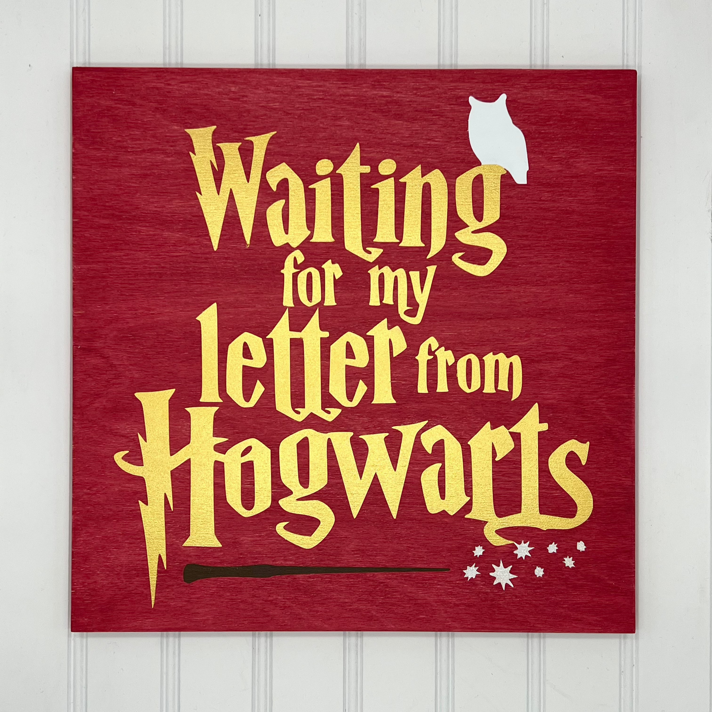 Waiting for My Letter From Hogwarts 12" Square