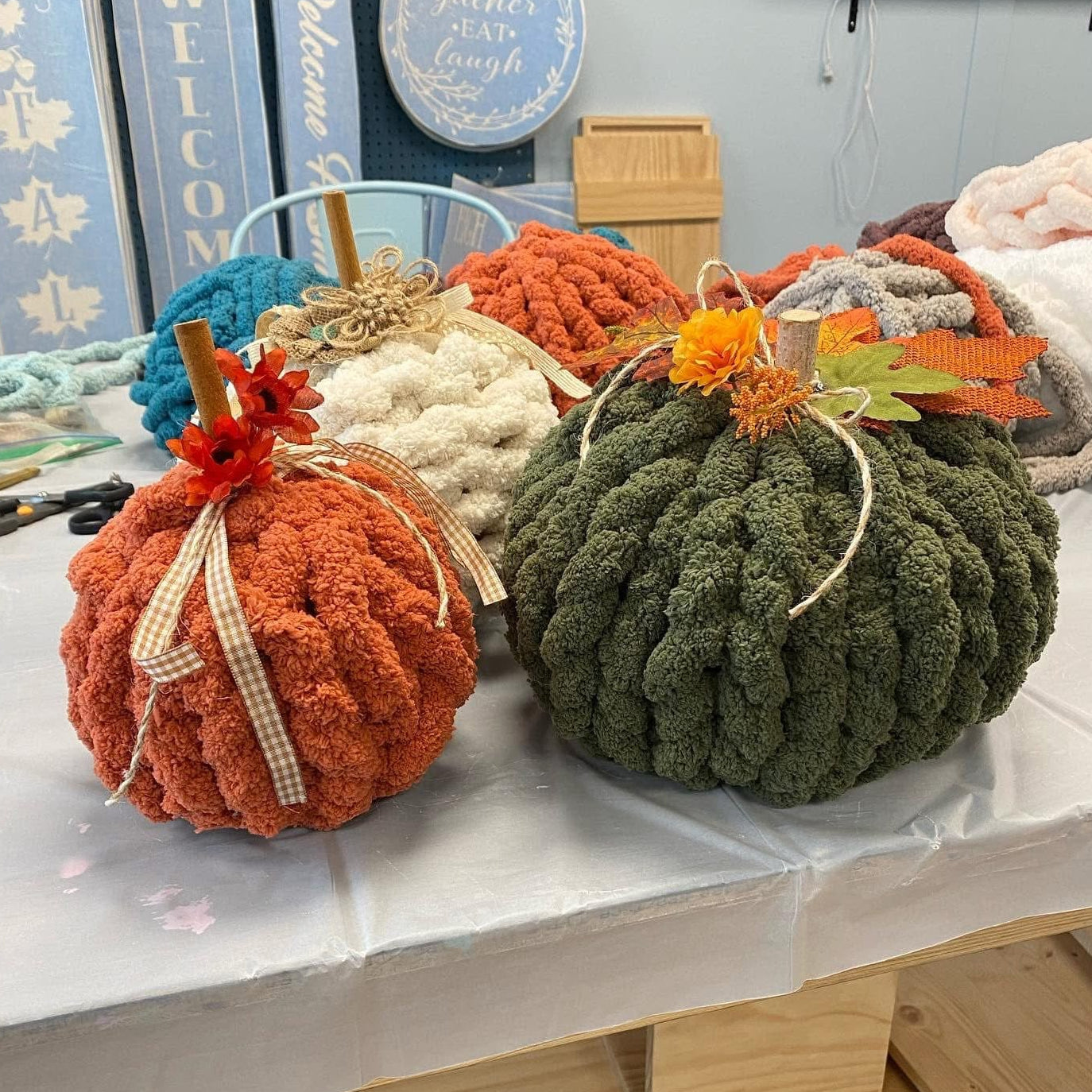 9/16/2026 - Wednesday (6pm) All Knit Up: Pumpkins Workshop! TEENS WELCOME!