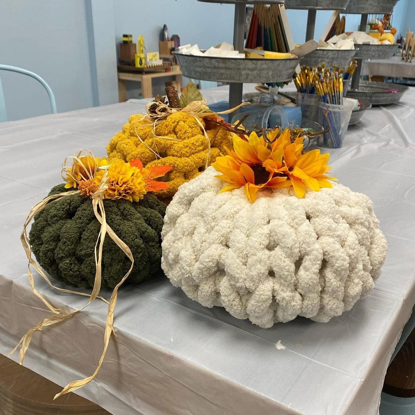 9/16/2026 - Wednesday (6pm) All Knit Up: Pumpkins Workshop! TEENS WELCOME!