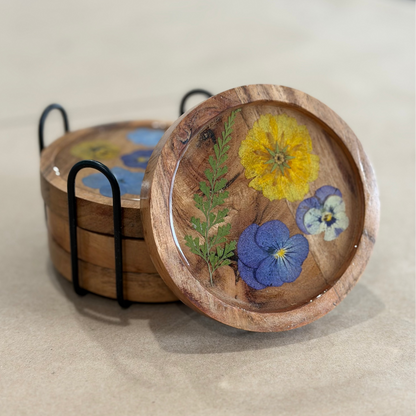 5/8/2025 - Friday (6pm) Pressed Flower Resin Workshop - TEEN FRIENDLY