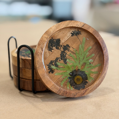 5/8/2025 - Friday (6pm) Pressed Flower Resin Workshop - TEEN FRIENDLY
