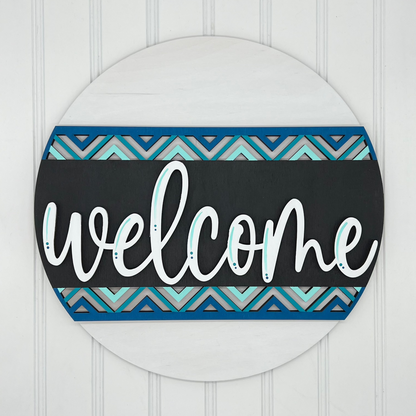 Welcome Geometric Border