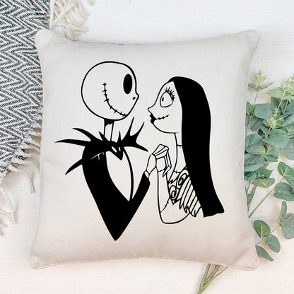 16x16 Jack and Sally Pillow