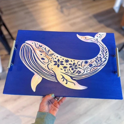 12x18" Mandala Whale