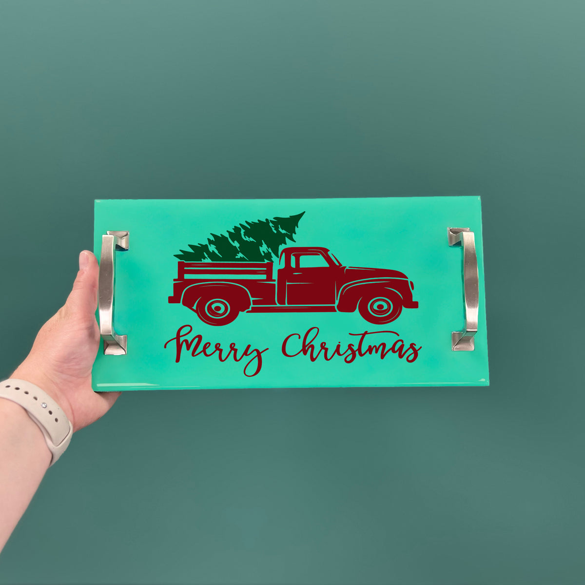 Merry Christmas Truck w/ Tree